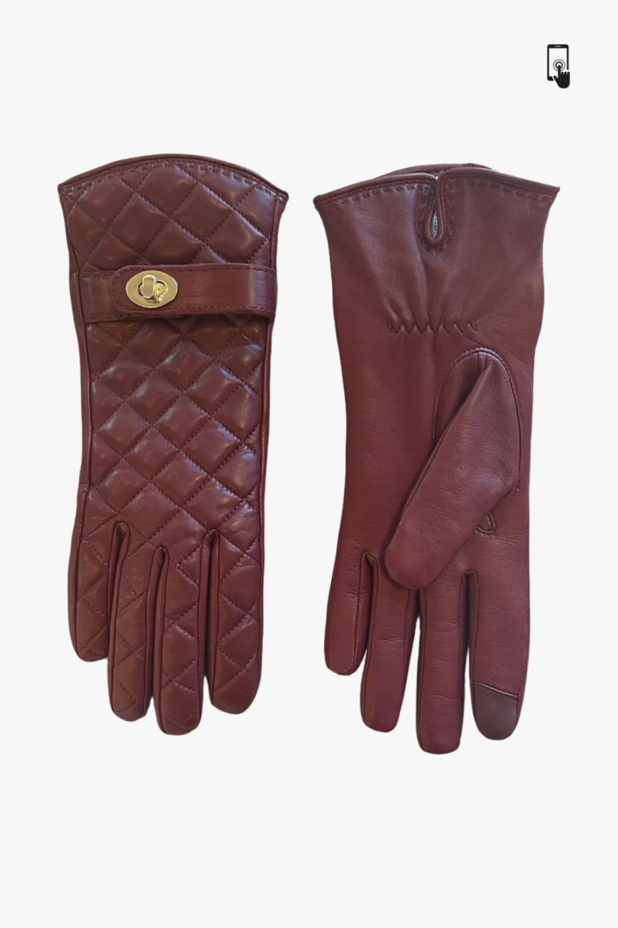Adax glove Sidse Burnt red