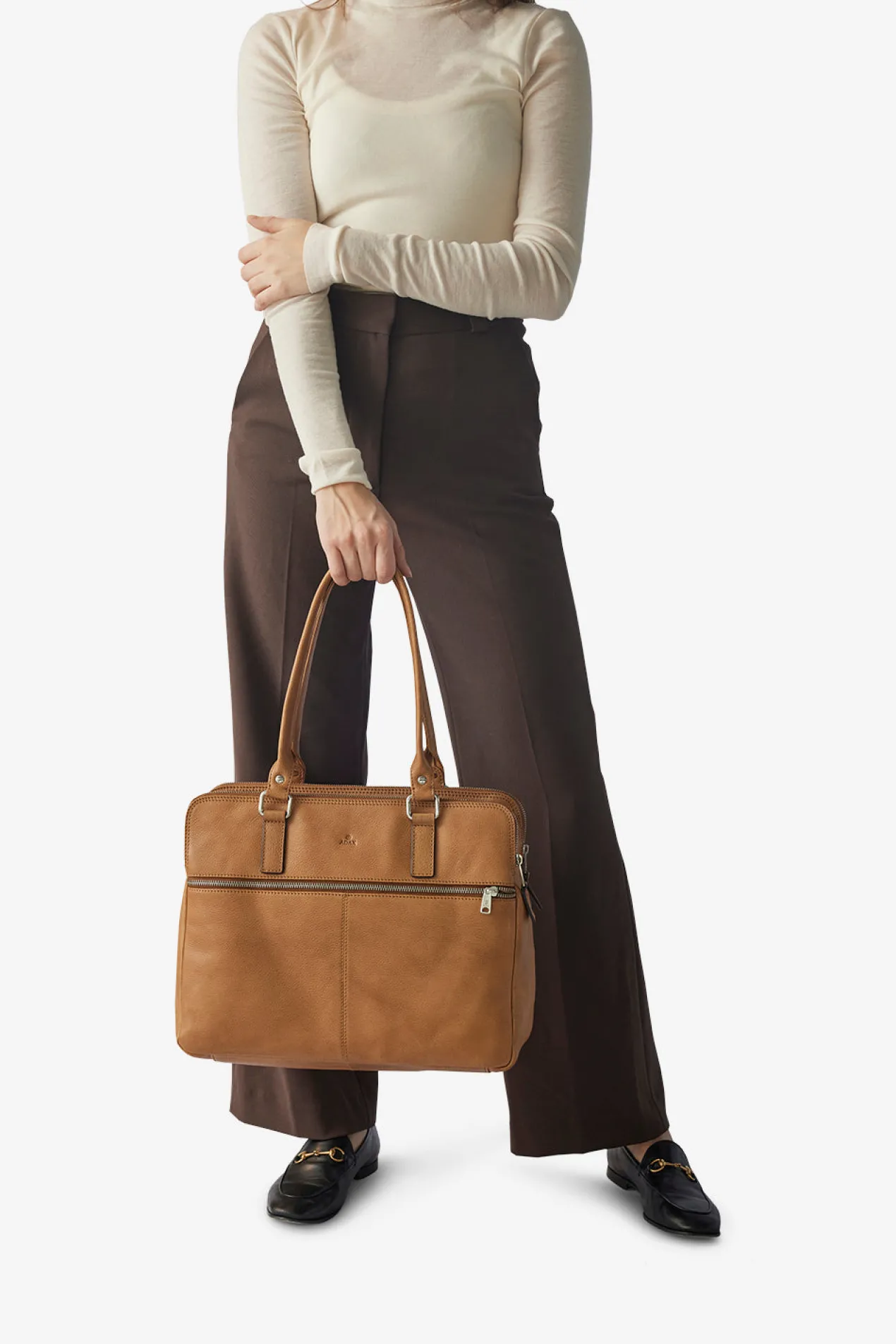 Napoli handbag Gerda 14¨ Cognac