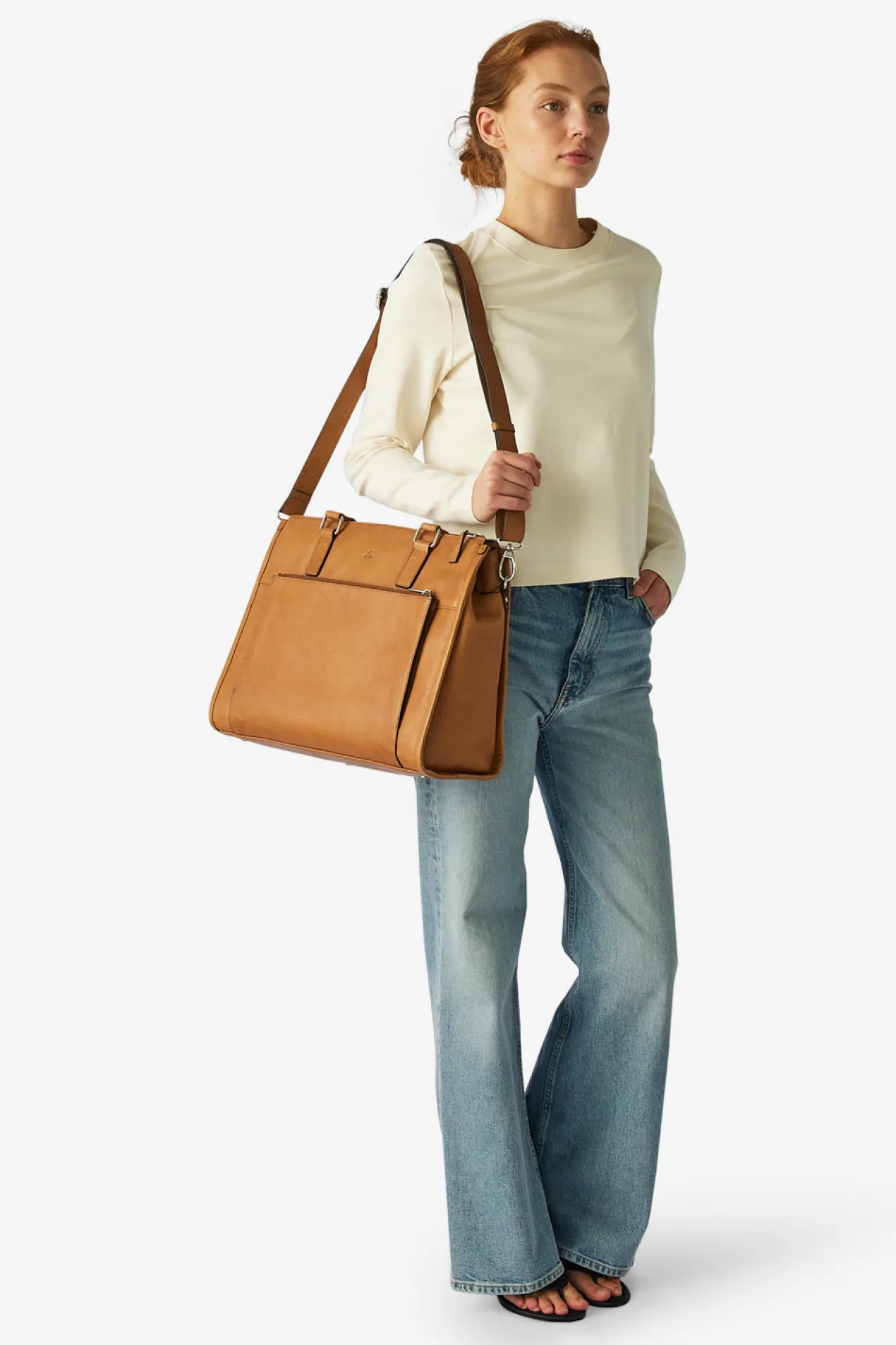 Napoli working bag Lulu 14¨ Cognac