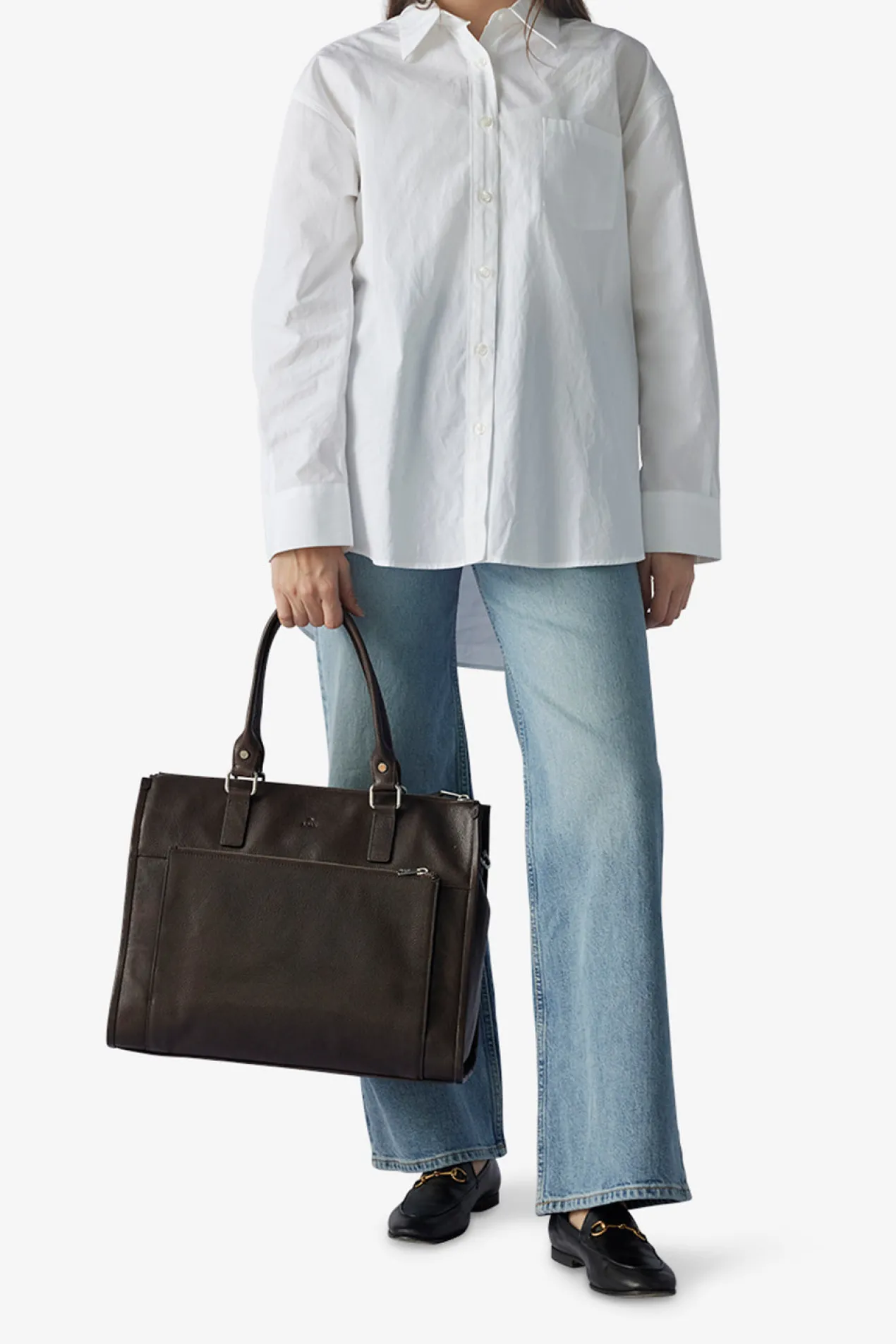 Napoli working bag Lulu 14¨ Dark brown