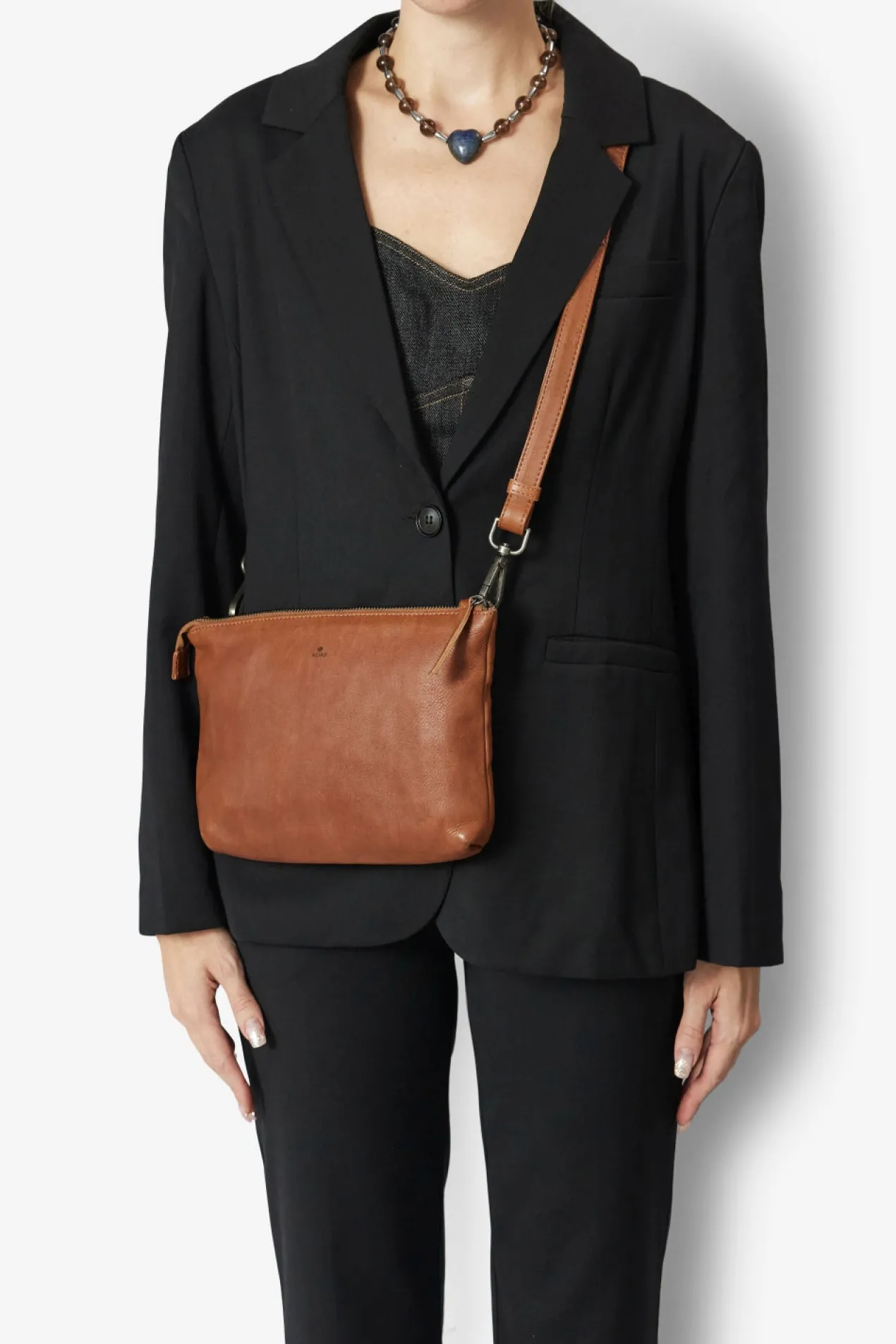 Pixie shoulder bag Nadine Cognac