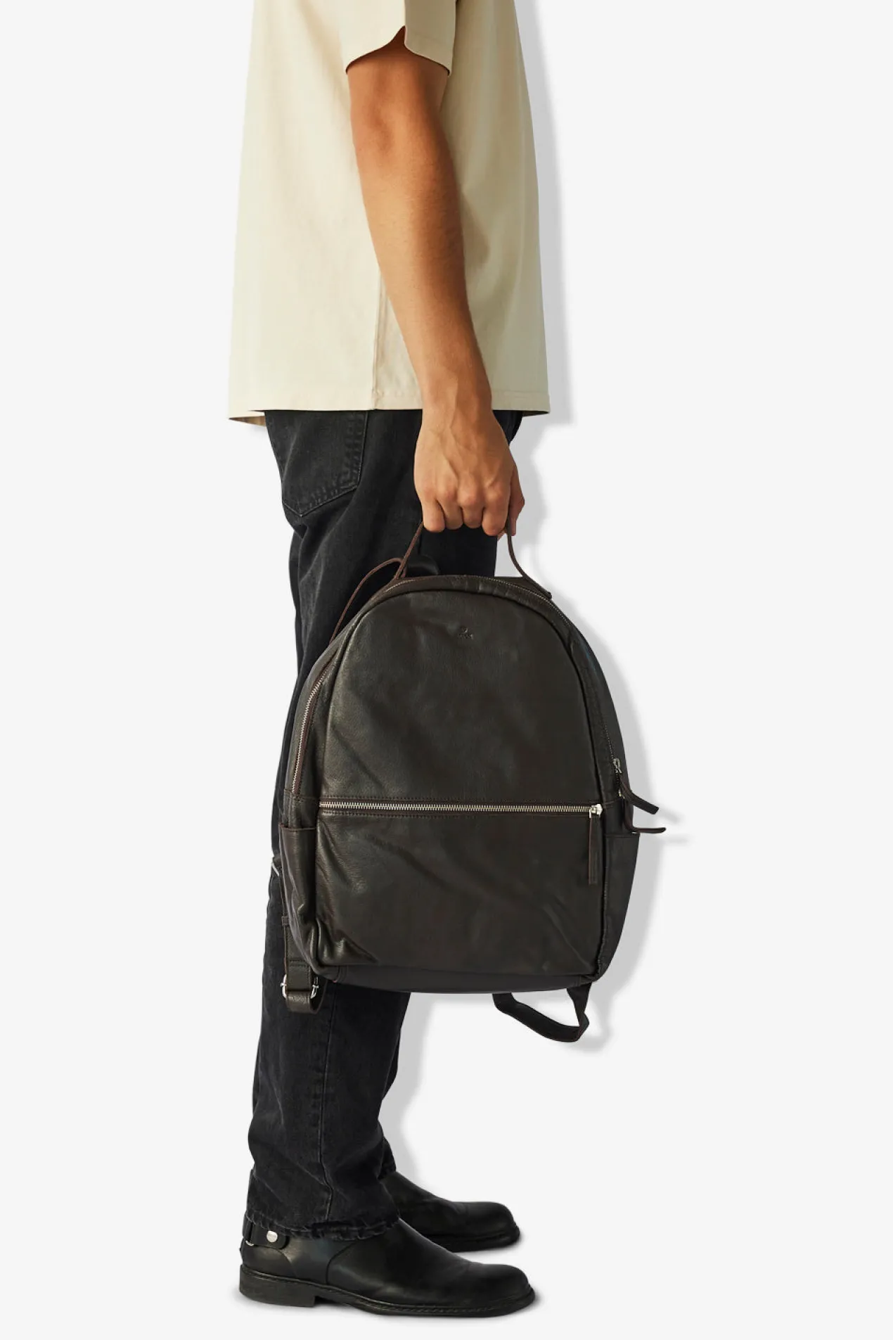 Prato backpack Calvin Dark brown