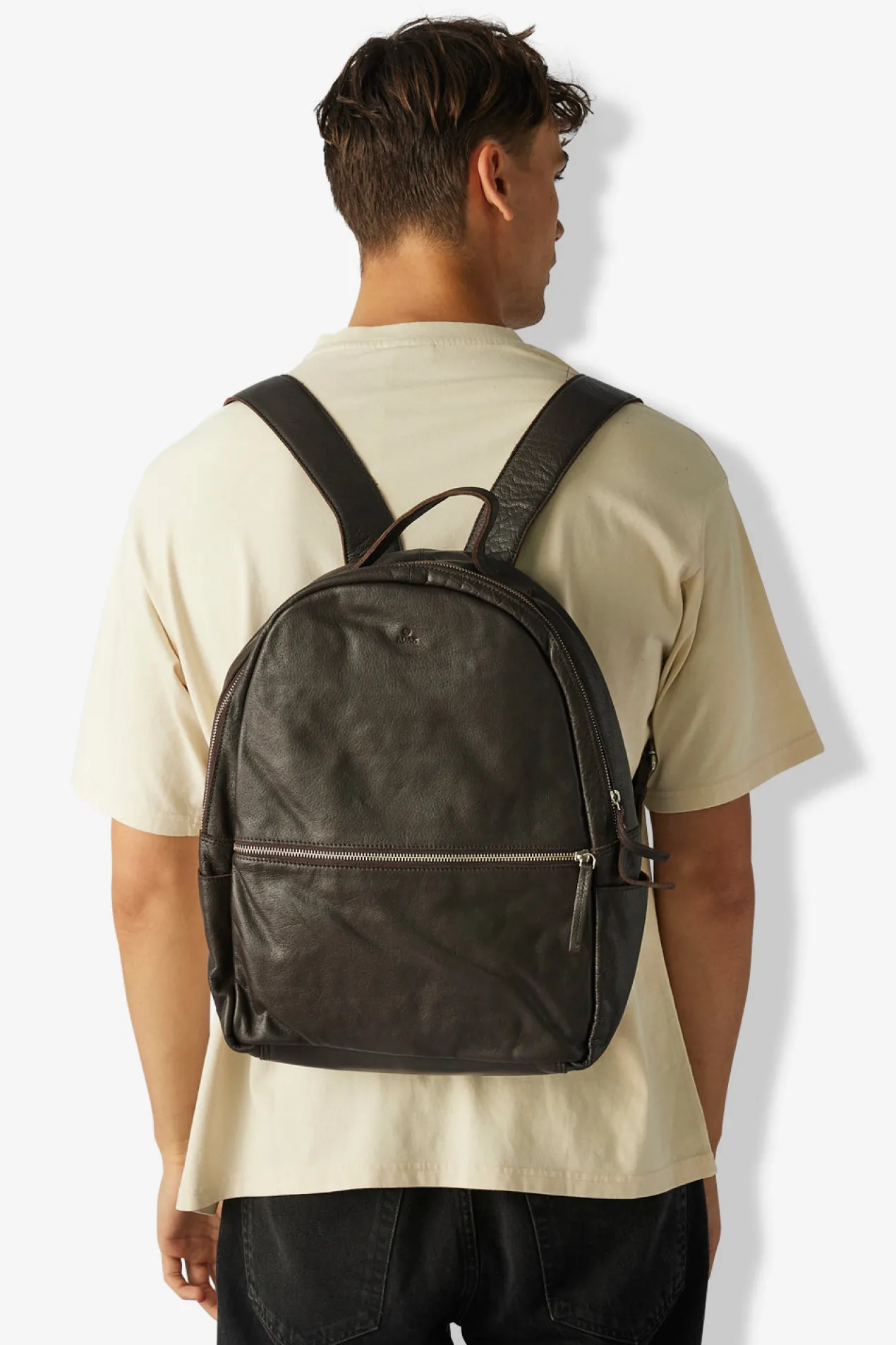 Prato backpack Calvin Dark brown