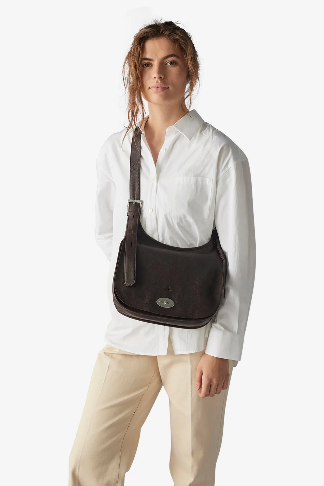 Ravenna shoulder bag Amira Dark brown